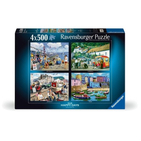 Puzzle vacante placute si vesele 4x500 piese